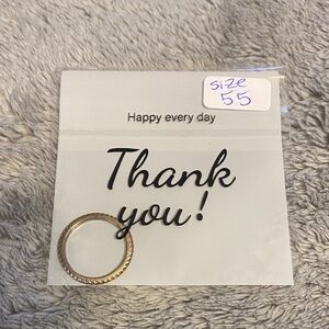 Gold-Tone Ring Size 5.5
